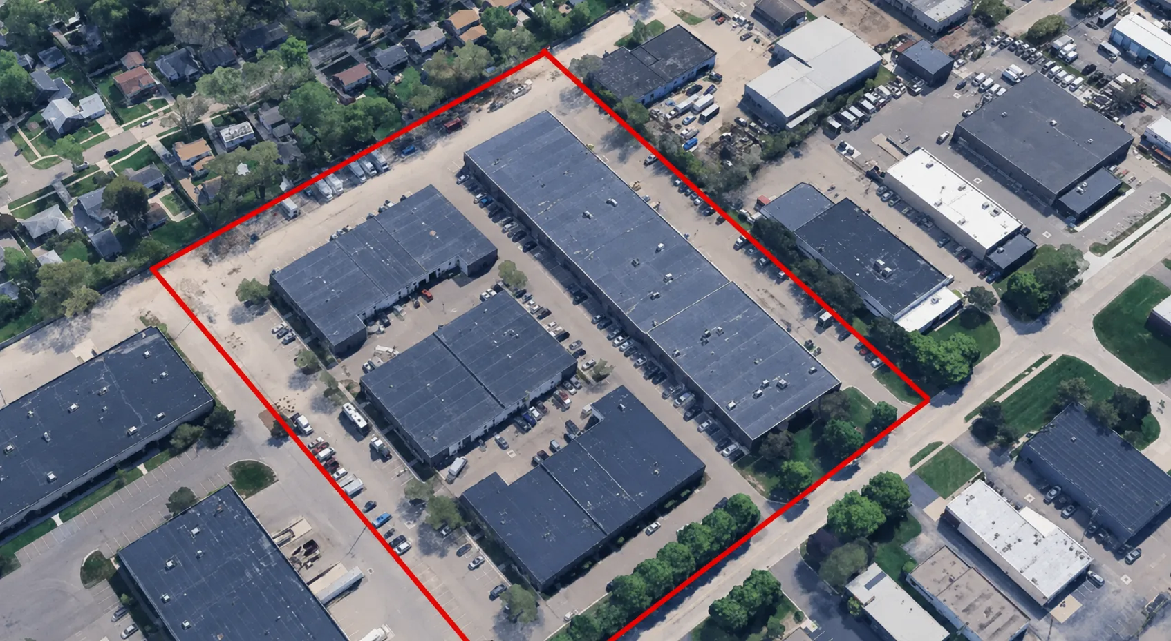 Aerial view of Rankin Business Park